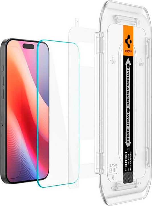 Spigen 2x Screen Protector for iPhone 17 / 16 Pro Max Tempered Glass Screen Protector