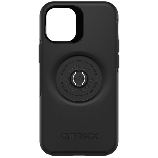 Otter + Pop Symmetry Back Cover iPhone 12 Mini - Black