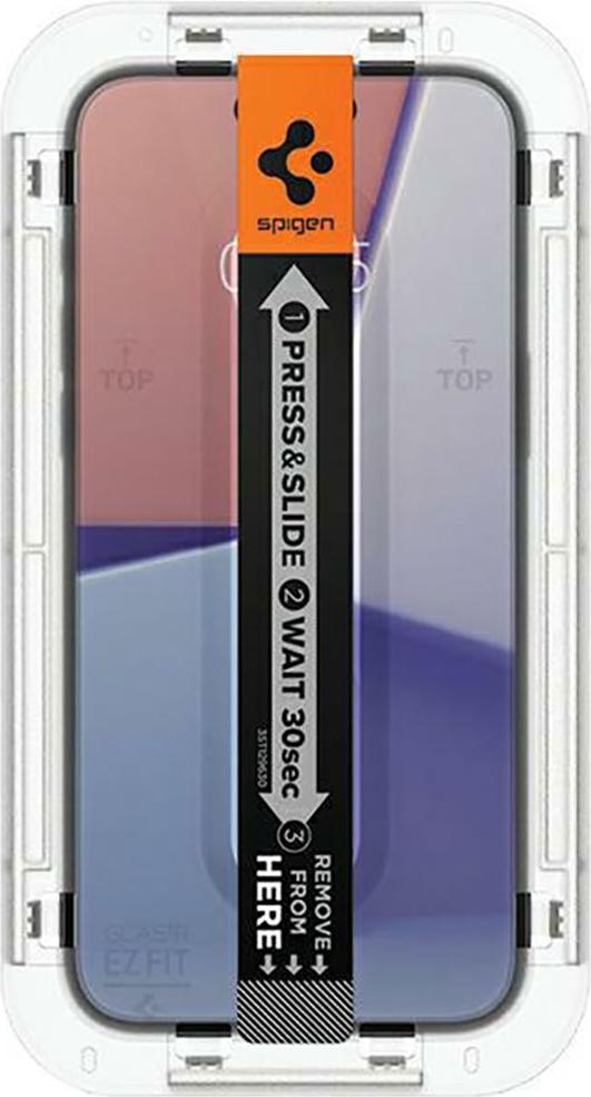 SPIGEN Glas.TR "EZ FIT" gehärtetes Glas 2er-Pack passend für IPHONE 15 PRO MAX transparent