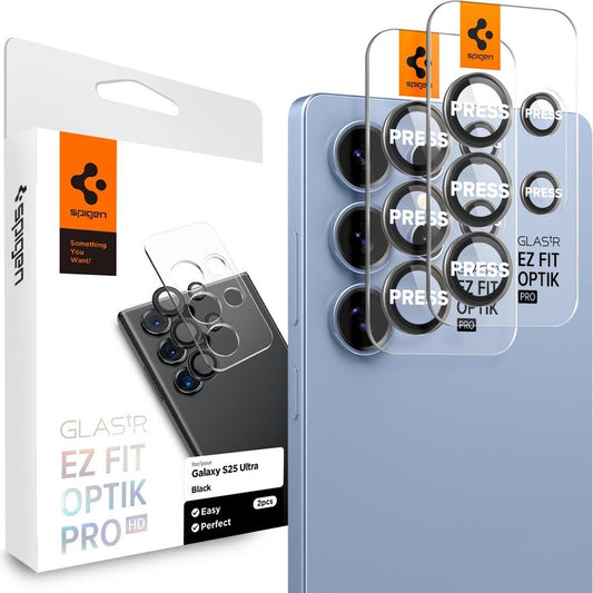 Spigen 2x Camera Protective Glass for Samsung Galaxy S25 Ultra Lens Real Glass