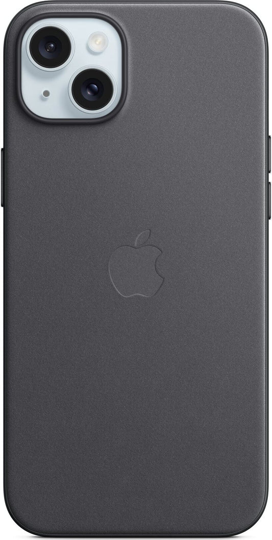 iPhone 15 Plus Feingewebe Case mit MagSafe - Schwarz