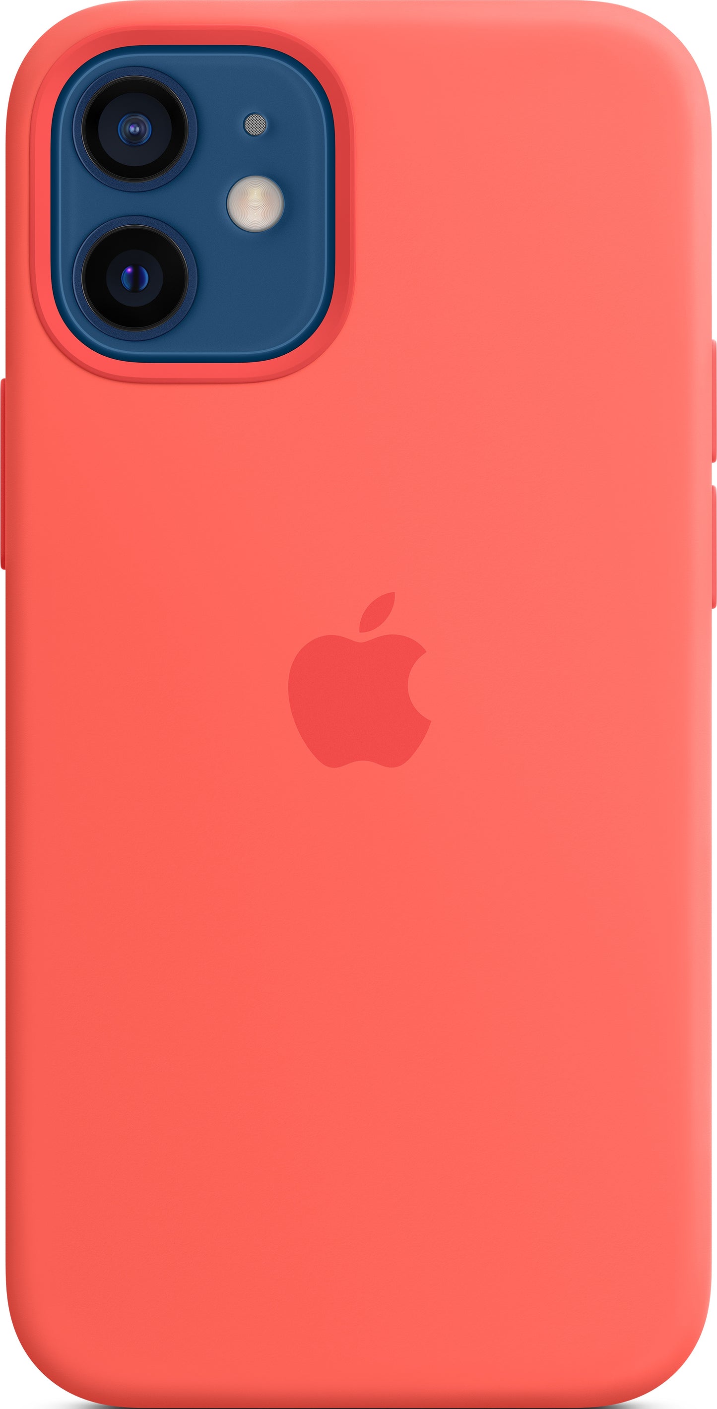 iPhone 12 mini Silikon Case mit MagSafe - Zitruspink Handyhülle