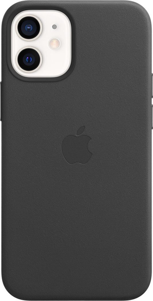 Apple iPhone 12 Mini Hülle - Echtleder - Hard Case/Backcover - Schwarz